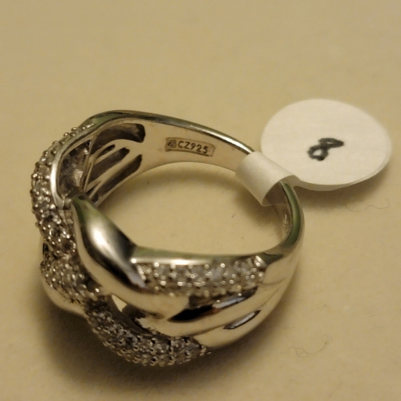 Sterling silver with CZ size 8 - Picture 3 of 4